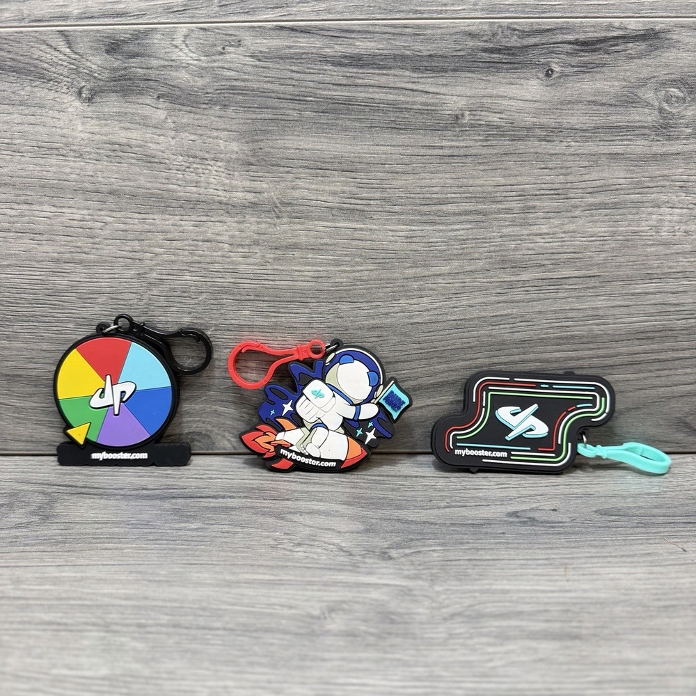 Dude Perfect Backpack Clips Keychain Keyrings Lot of 3 Trick Shot YouTuber